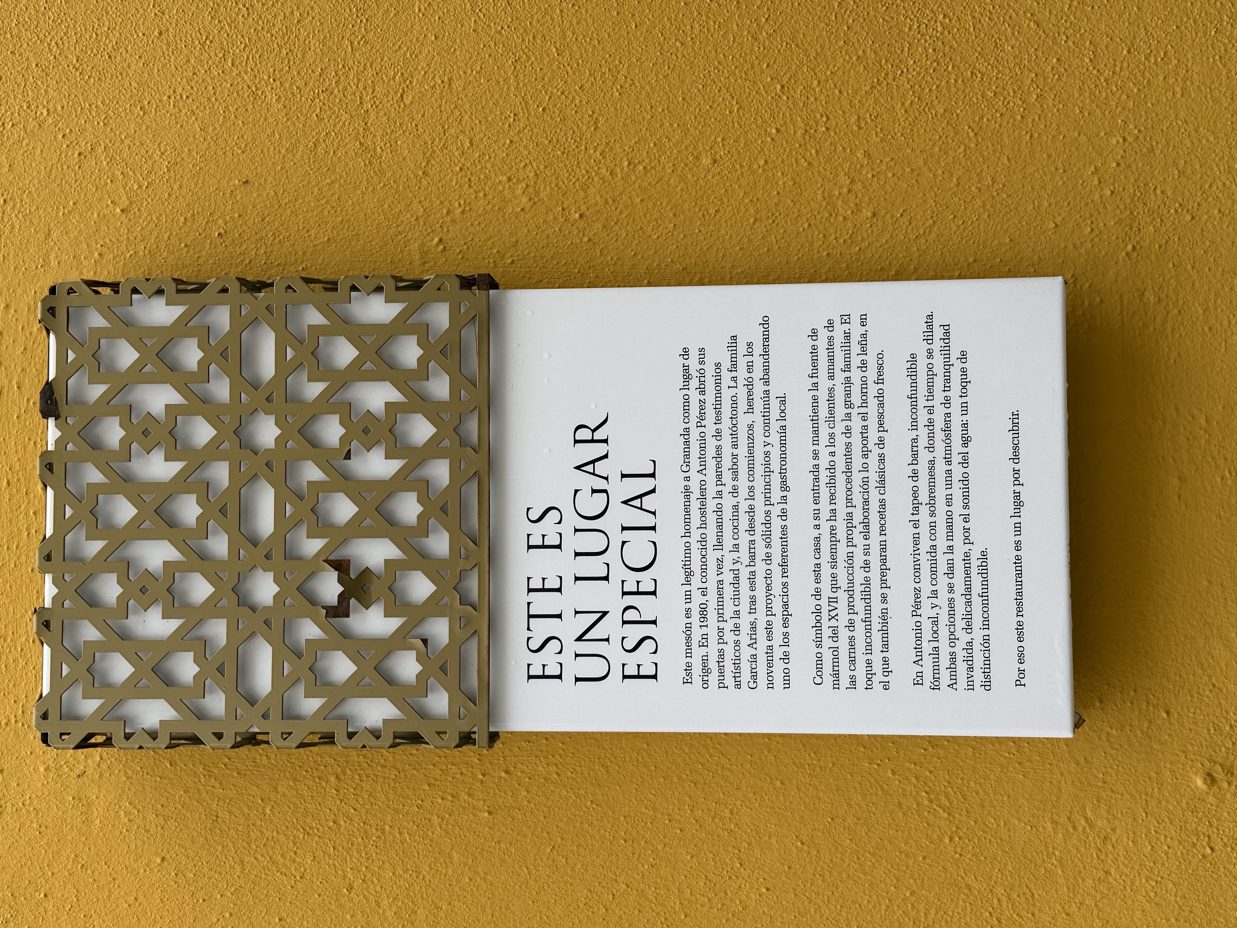 Antonio Pérez Granada — Restaurante 4